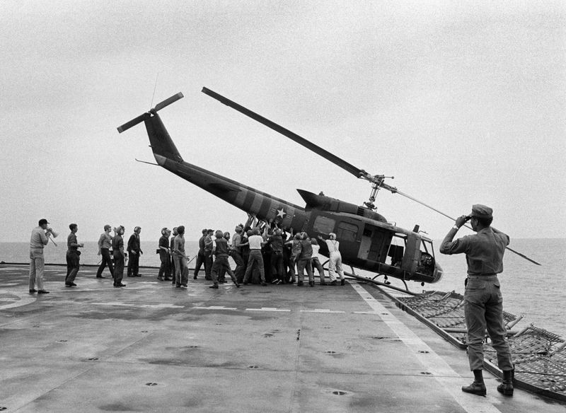 Last Helicopter Evacuation from Saigon (1975)
