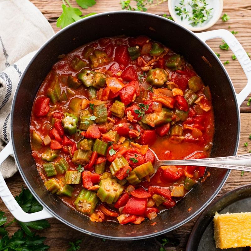 Okra and Tomatoes