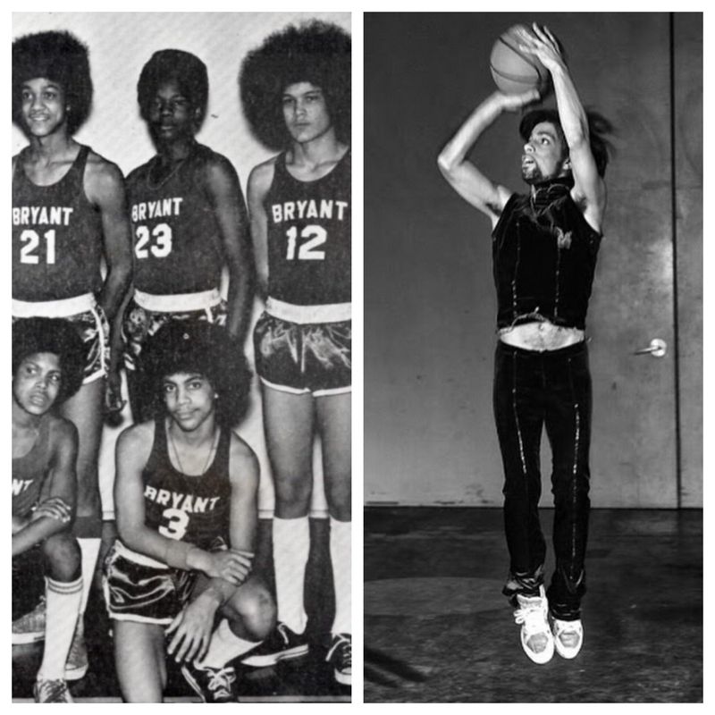 Prince as a High School Basketball Player