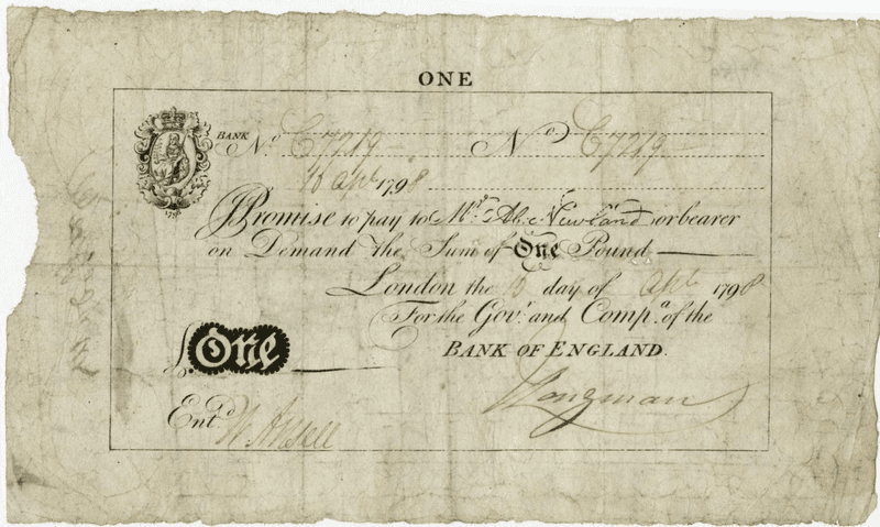 Currency Innovation: Bank of England’s First Banknotes