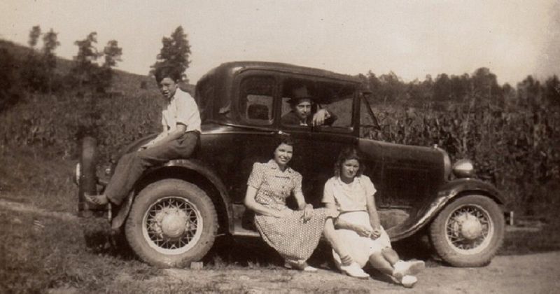 Sunday Drive in a Vintage Car