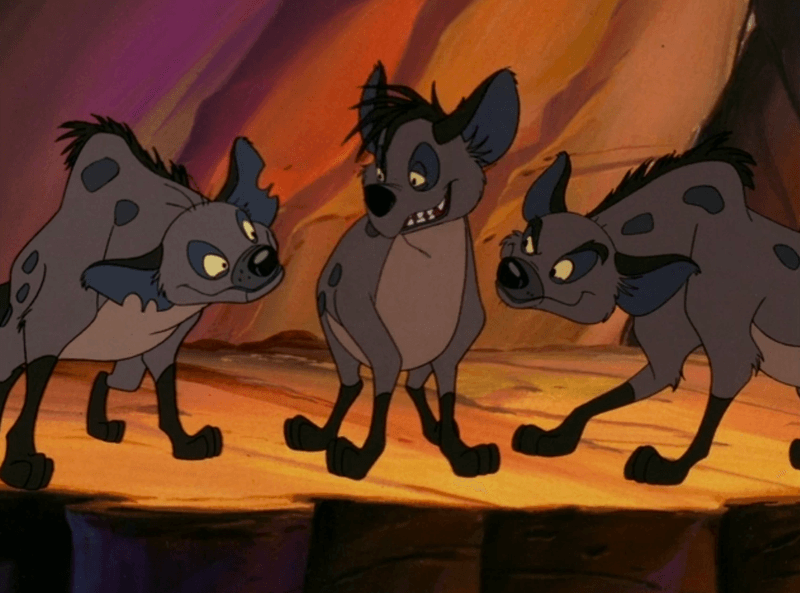 The Hyenas in The Lion King