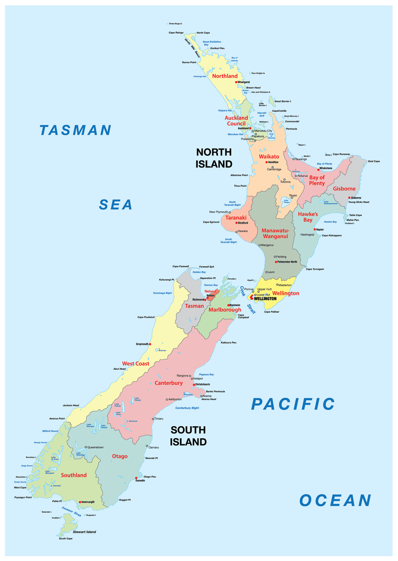 The Location of New Zealand