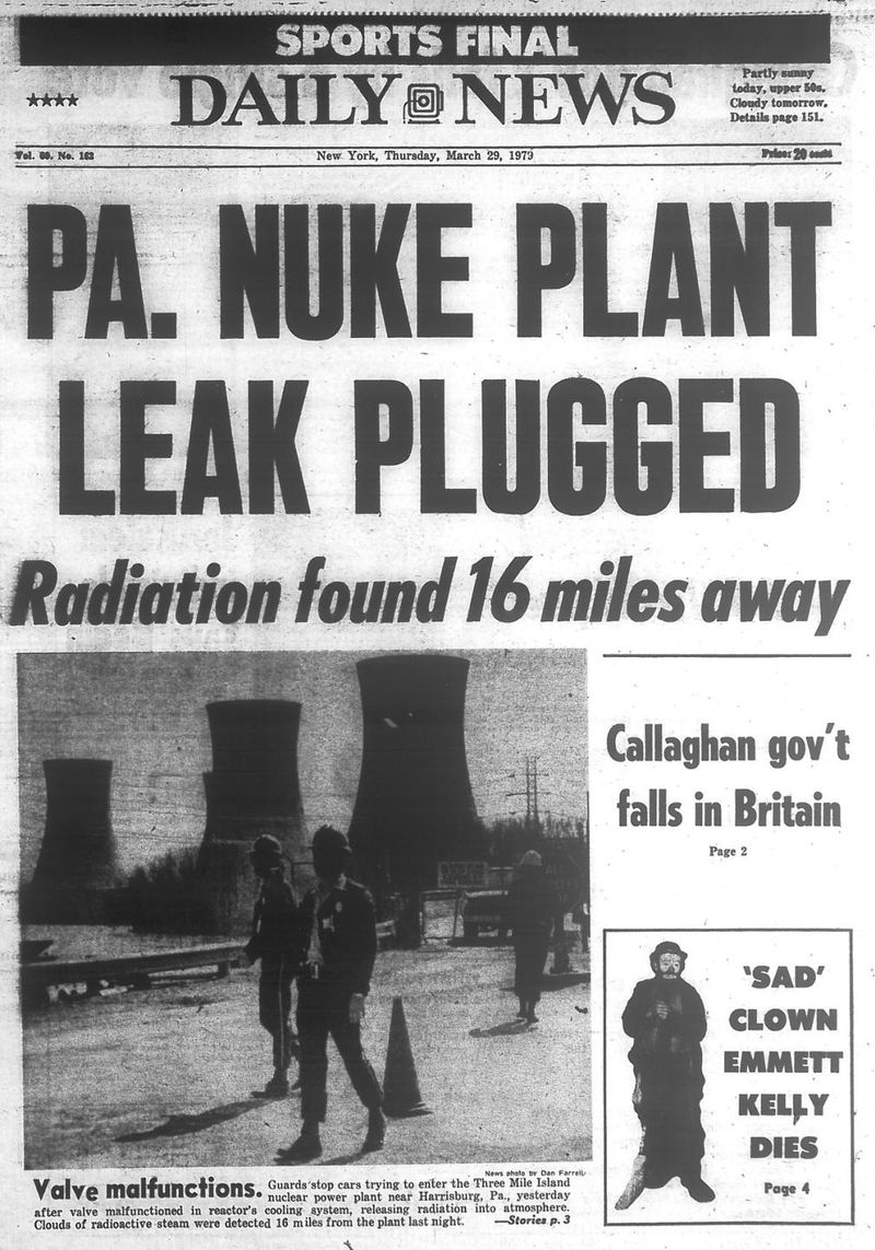 Three Mile Island Nuclear Accident Raises Safety Concerns