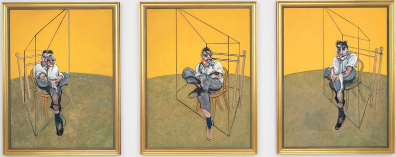 Three Studies of Lucian Freud by Francis Bacon