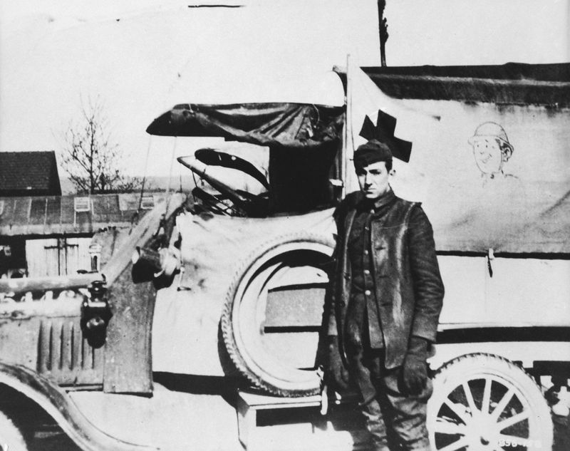 Walt Disney as an Ambulance Driver in WWI