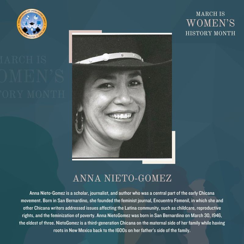 Anna Nieto-Gómez – Chicana feminist activist and founder of Hijas de Cuauhtémoc, addressing sexism in the Chicano movement.