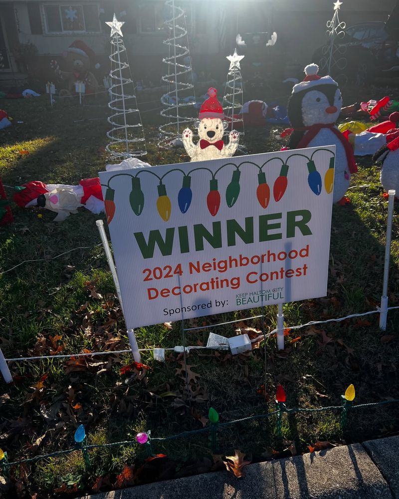 Winning the Neighborhood Decor Contest