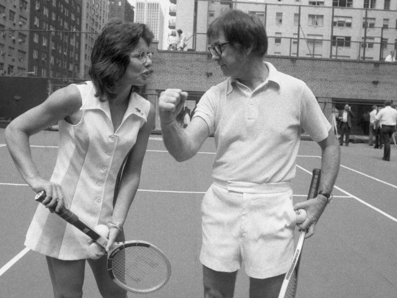 “Battle of the Sexes” (1973) – Tennis match between Billie Jean King and Bobby Riggs, which King won, symbolizing women’s push for equality.