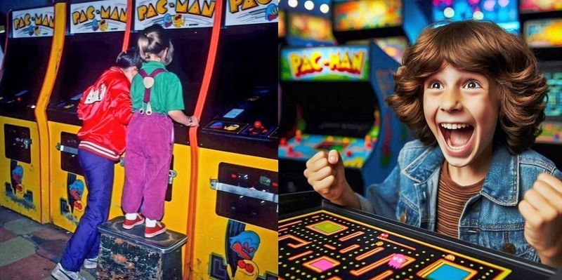 Arcades Filled with Pac-Man and Galaga