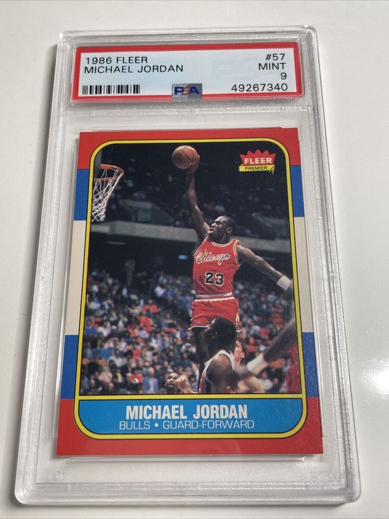 1986-87 Fleer Michael Jordan Rookie Card (#57)