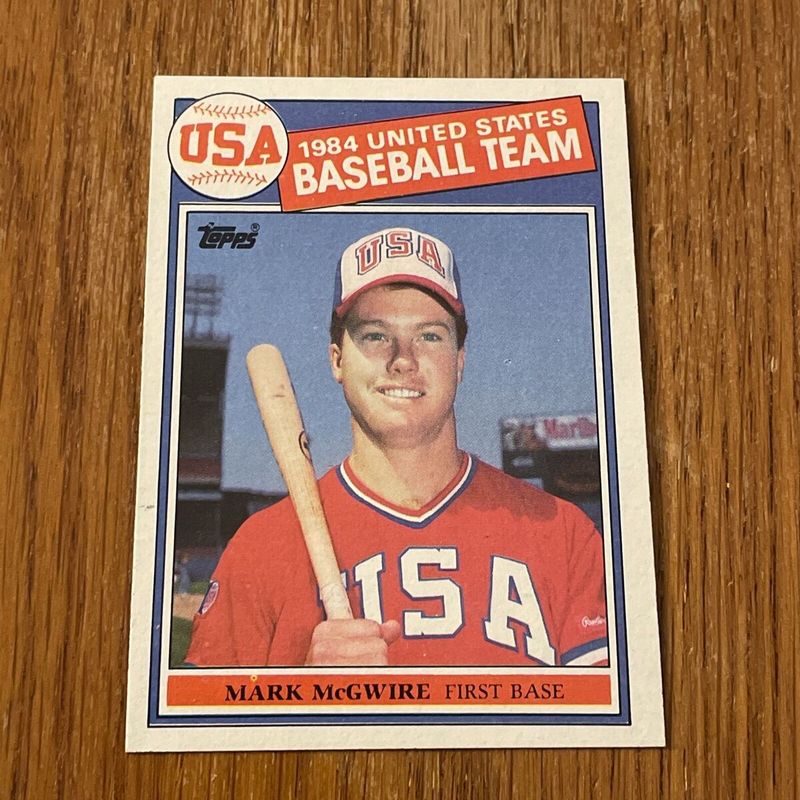 1985 Topps Mark McGwire (Team USA) Rookie Card (#401)