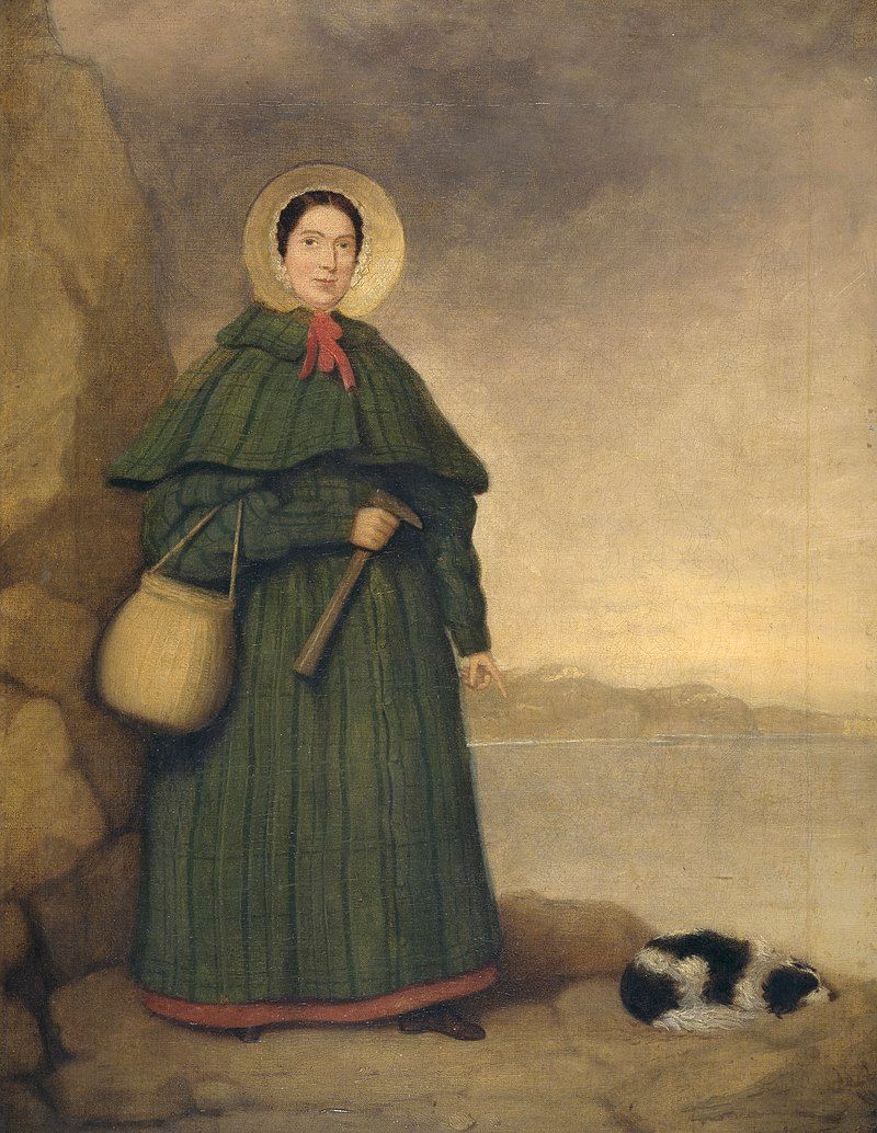 Mary Anning, British fossil collector and palaeontologist, 1847