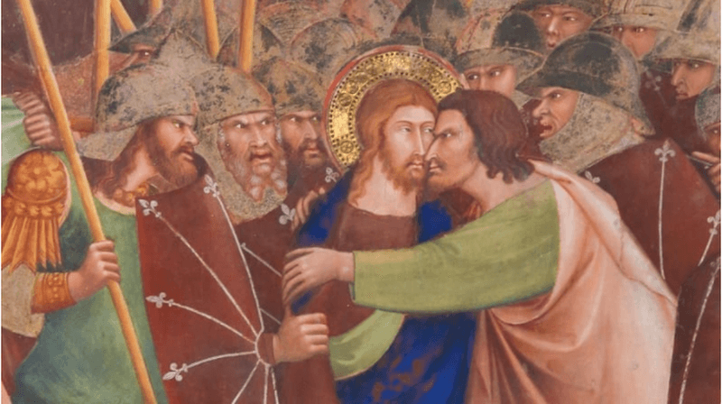 Judas Iscariot Betrays Jesus Christ