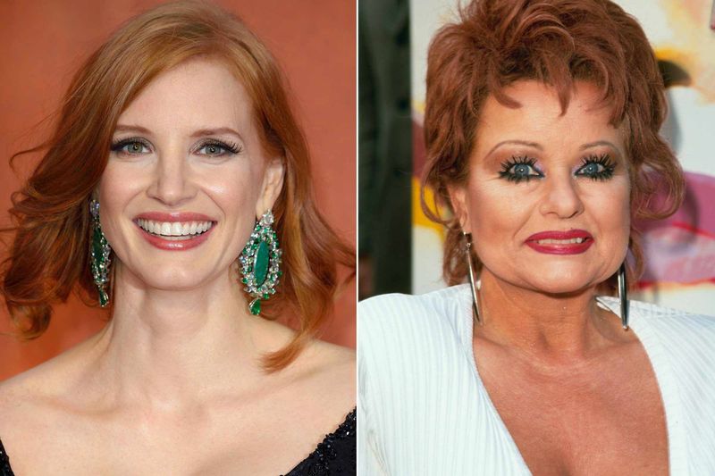 Jessica Chastain as Tammy Faye Bakker in 