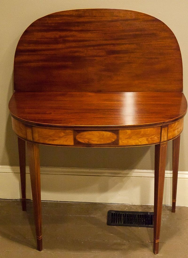 Boston Hepplewhite Card Table (Circa 1790)