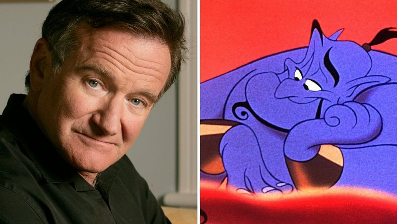 Robin Williams as the Genie