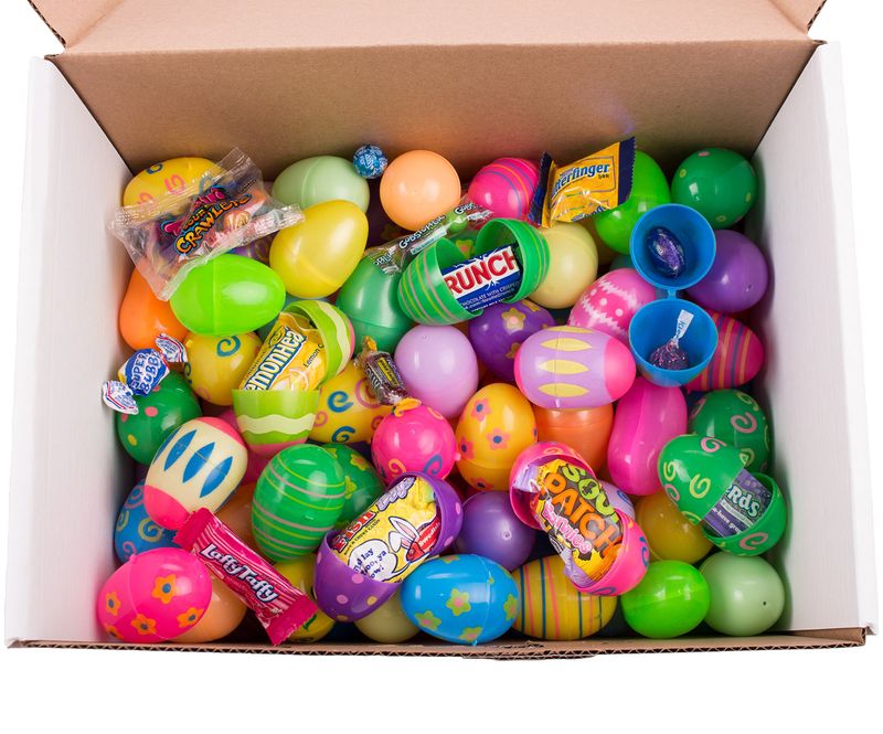 Chocolate-Filled Plastic Eggs
