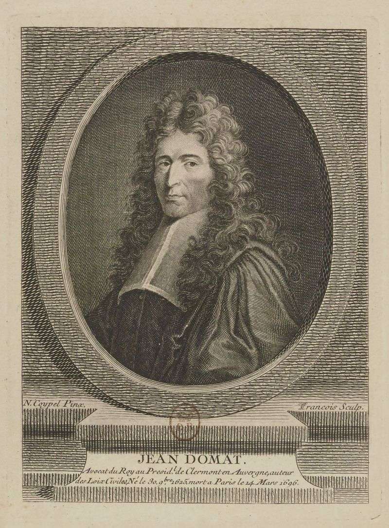 Jean Domat, French lawyer and jurist, 1696