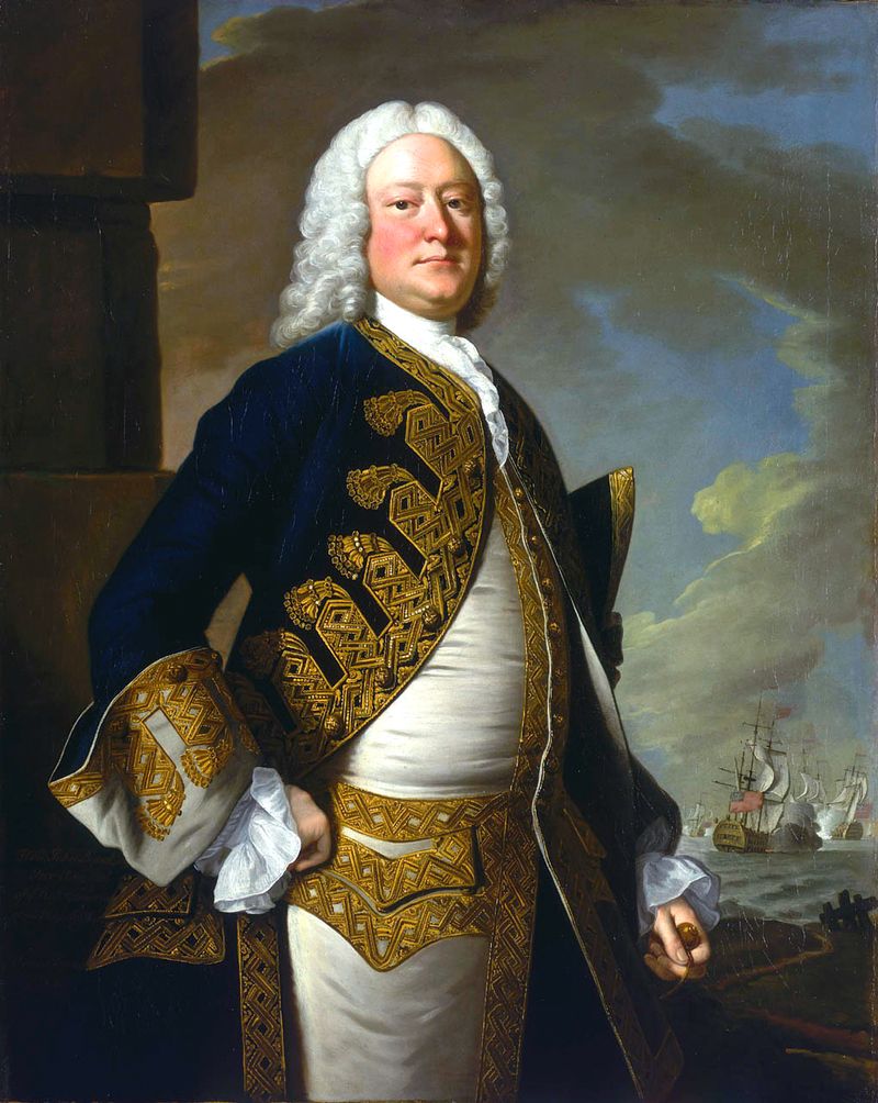 John Byng, British admiral and politician, 1757