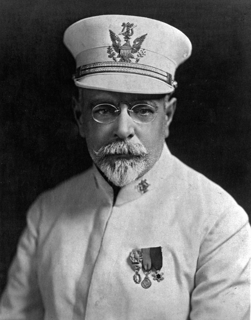 John Philip Sousa, American composer and conductor, 1932