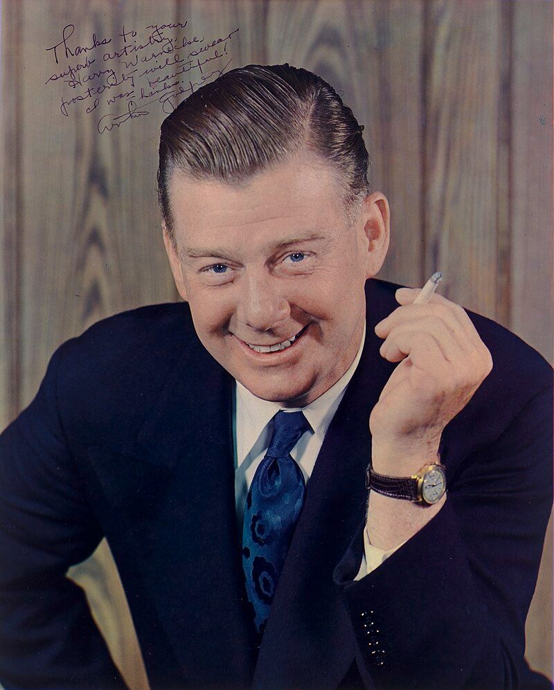 Arthur Godfrey, American radio and television broadcaster, 1983