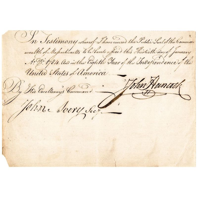 John Hancock's Bold Signature