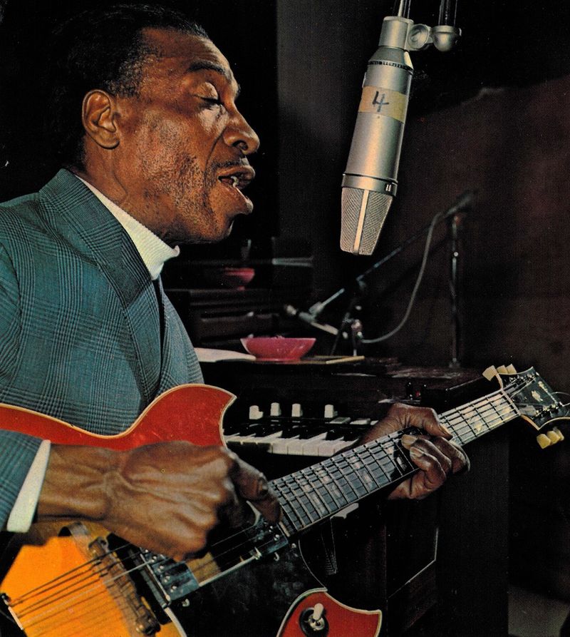 T-Bone Walker, American blues guitarist, 1975