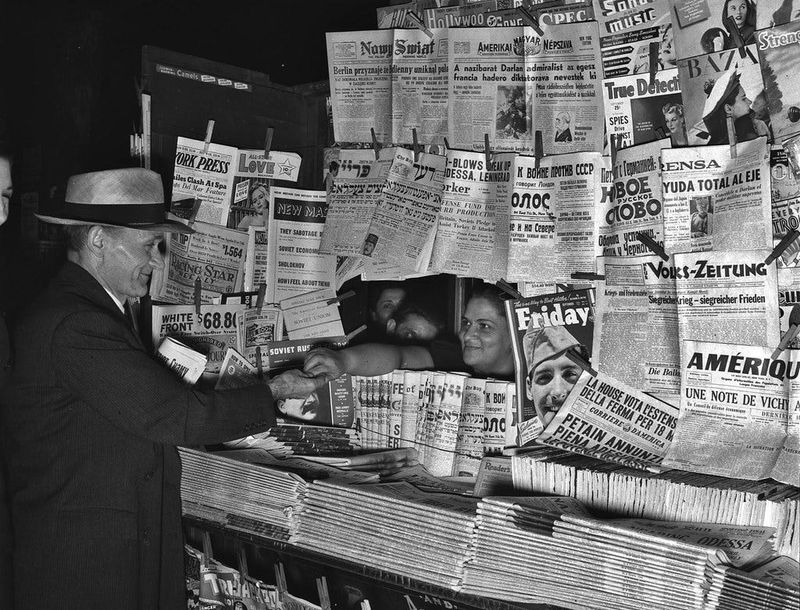 News Came Mostly from Radio and Newspapers