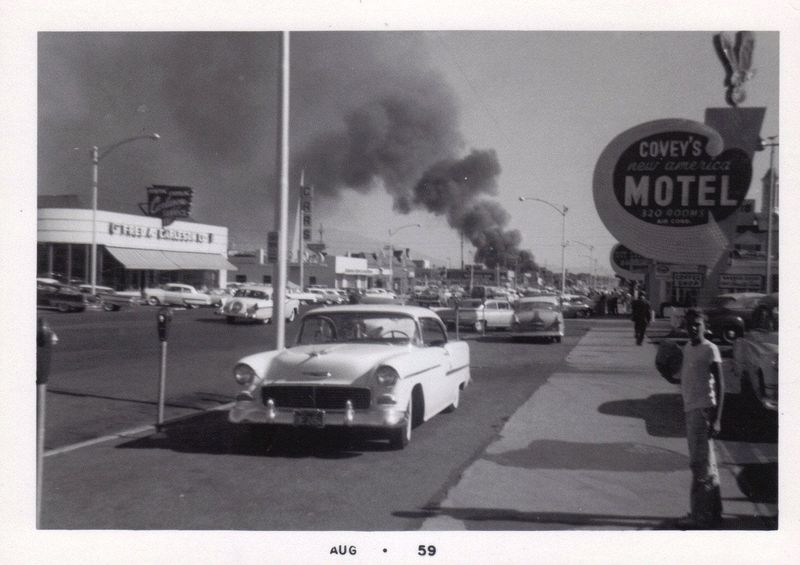 SLC in 1959 with fire