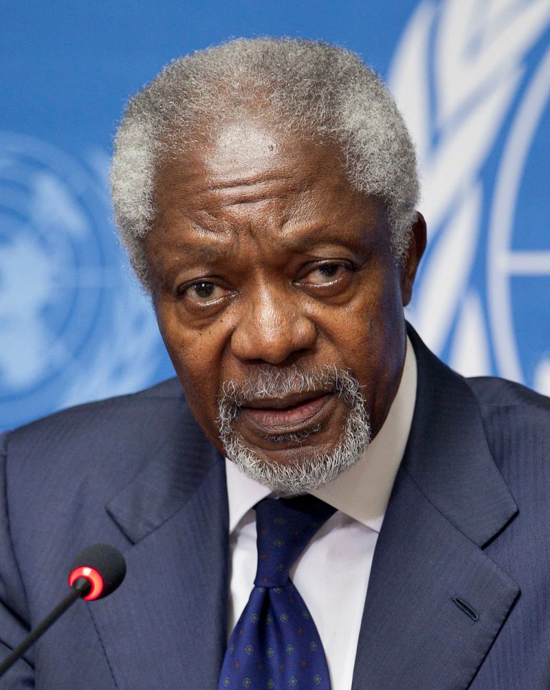 Kofi Annan (Ghana) – Nobel Peace Prize, 2001