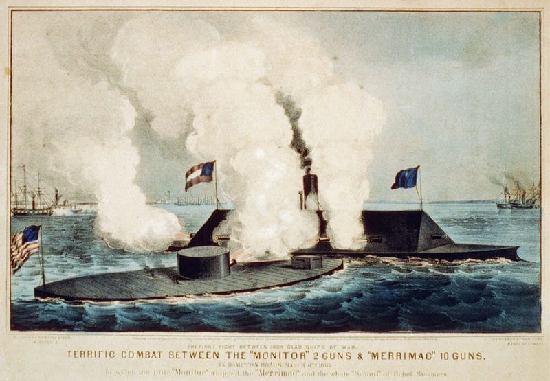 USS Monitor – Battle of Hampton Roads (1862)