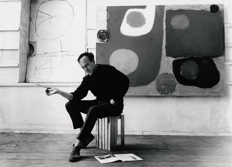 Patrick Heron, British painter, 1999