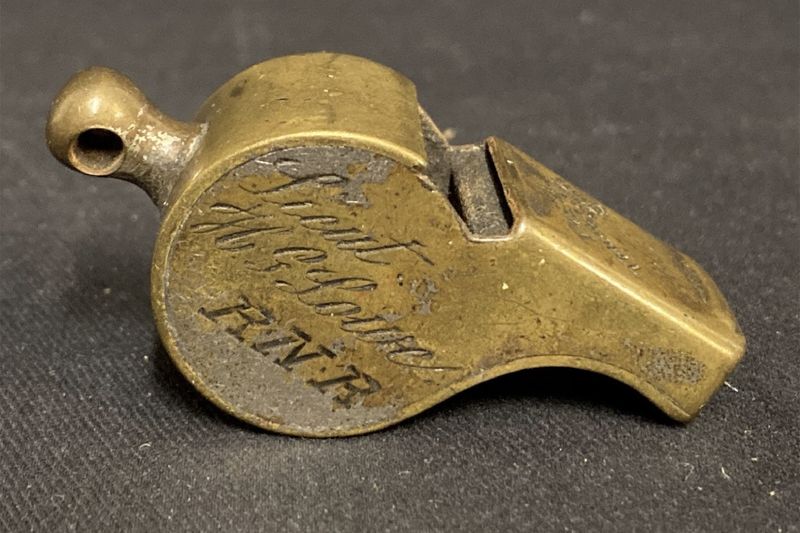 Whistle that belonged to fifth officer Harold Lowe