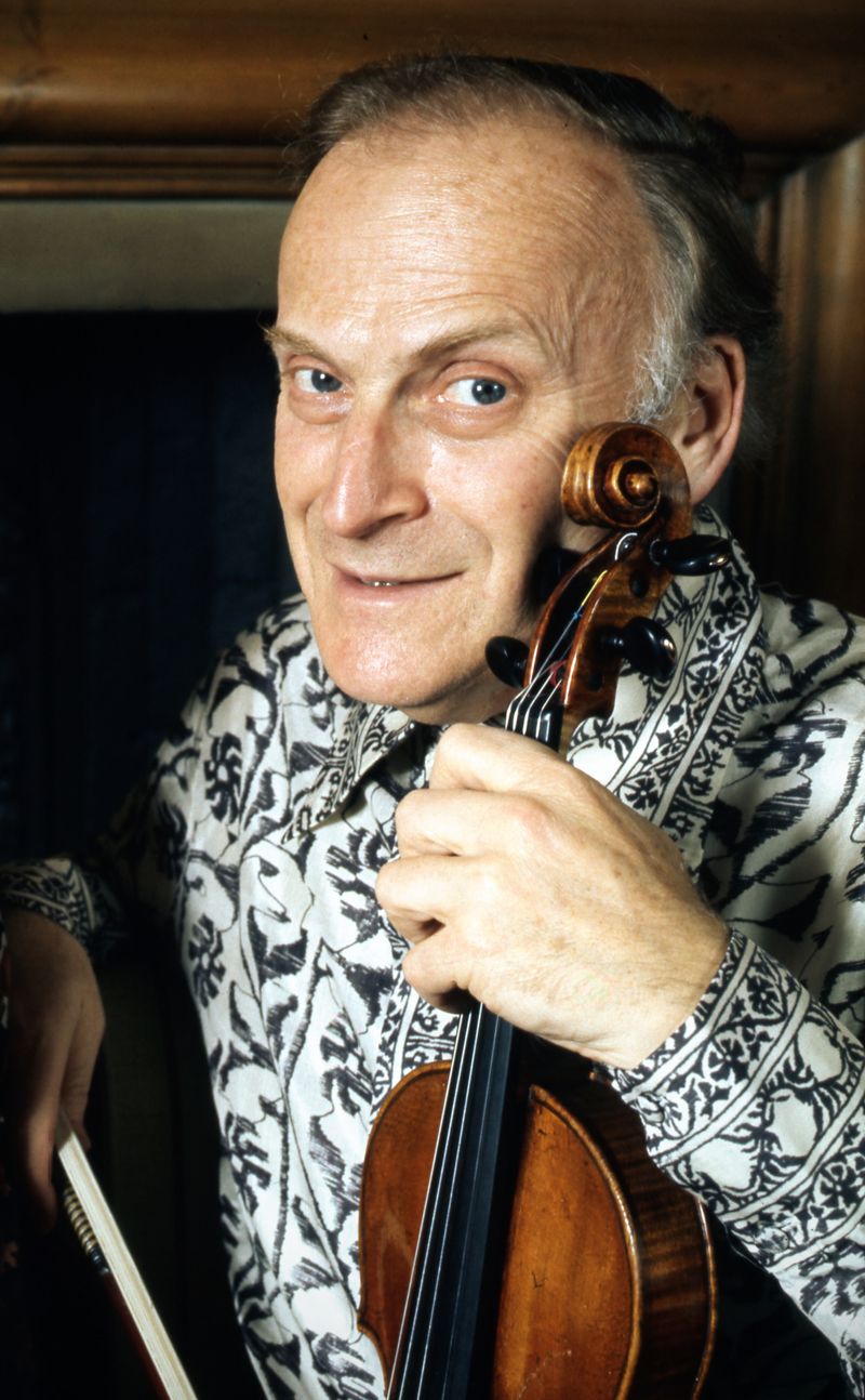 Yehudi Menuhin, American-born violinist and conductor, 1999