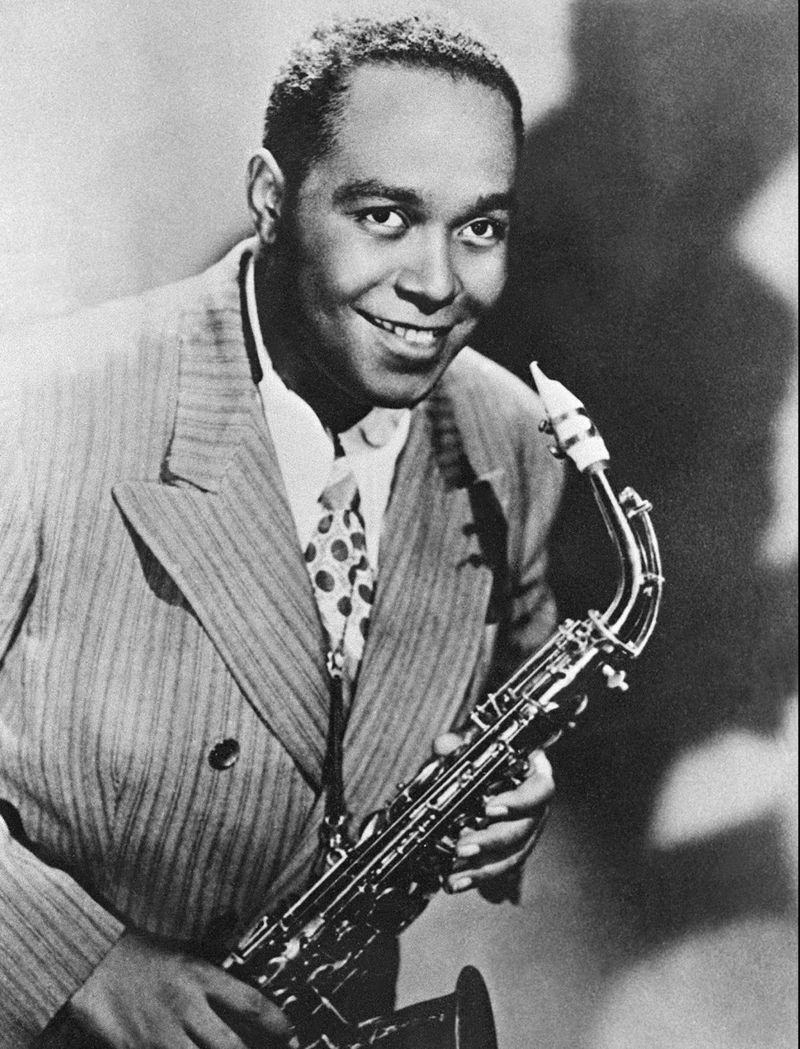 Charlie Parker, American jazz saxophonist and composer, 1955