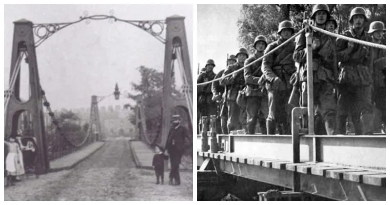1831 – Broughton Suspension Bridge in Manchester Collapses