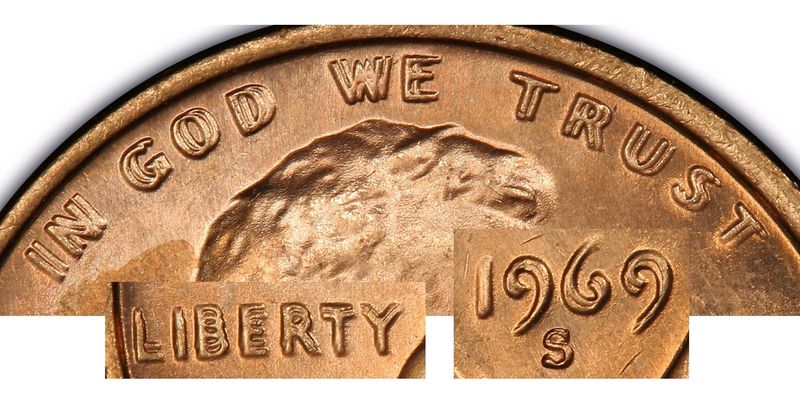 1969-S Doubled Die Obverse