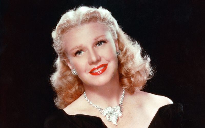 Ginger Rogers, American actress and dancer, 1995