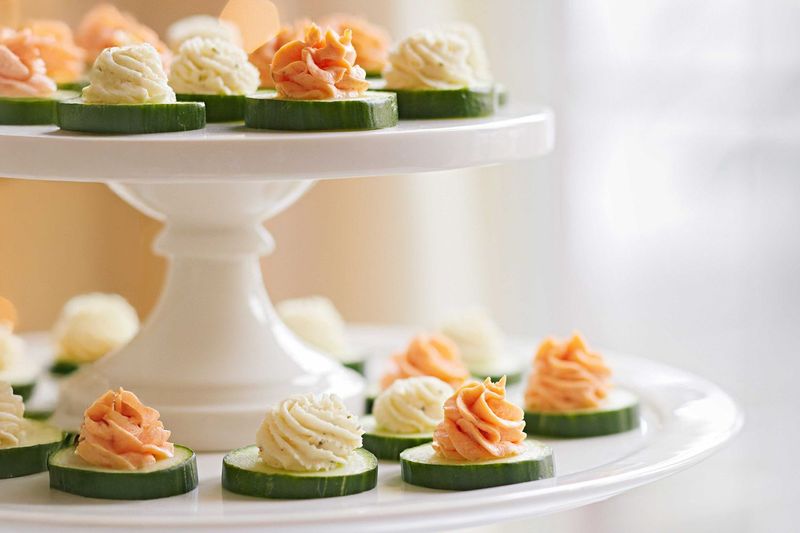Cucumber Bites with Herbed Cream Cheese