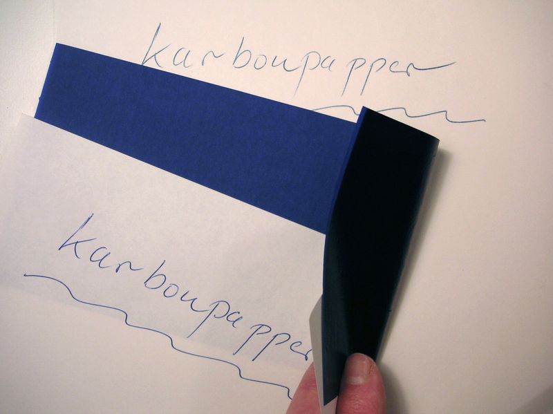 Using Carbon Paper