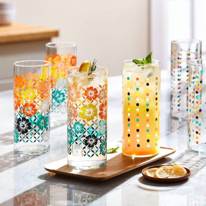 Drink Caddies with Matching Glasses