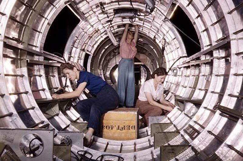 Aircraft Assembly Lines Welcomed Female Hands