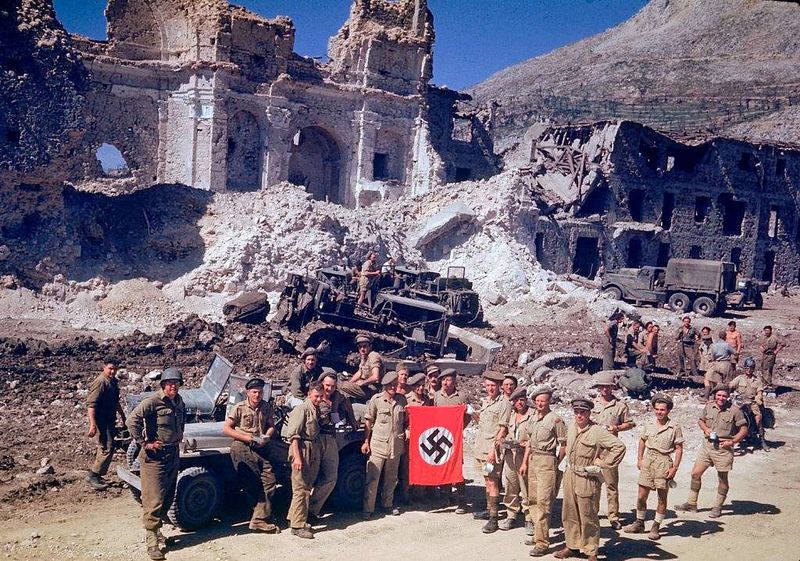 Nazi swastika flags