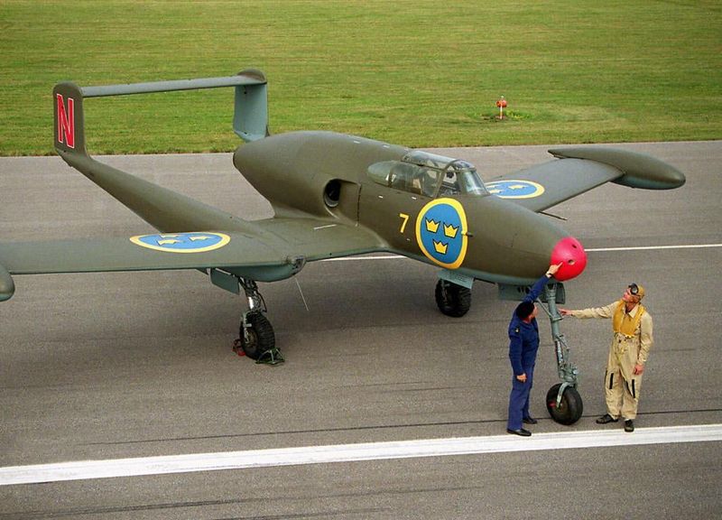 Saab J 21 R – 497 mph (Sweden, 1945)