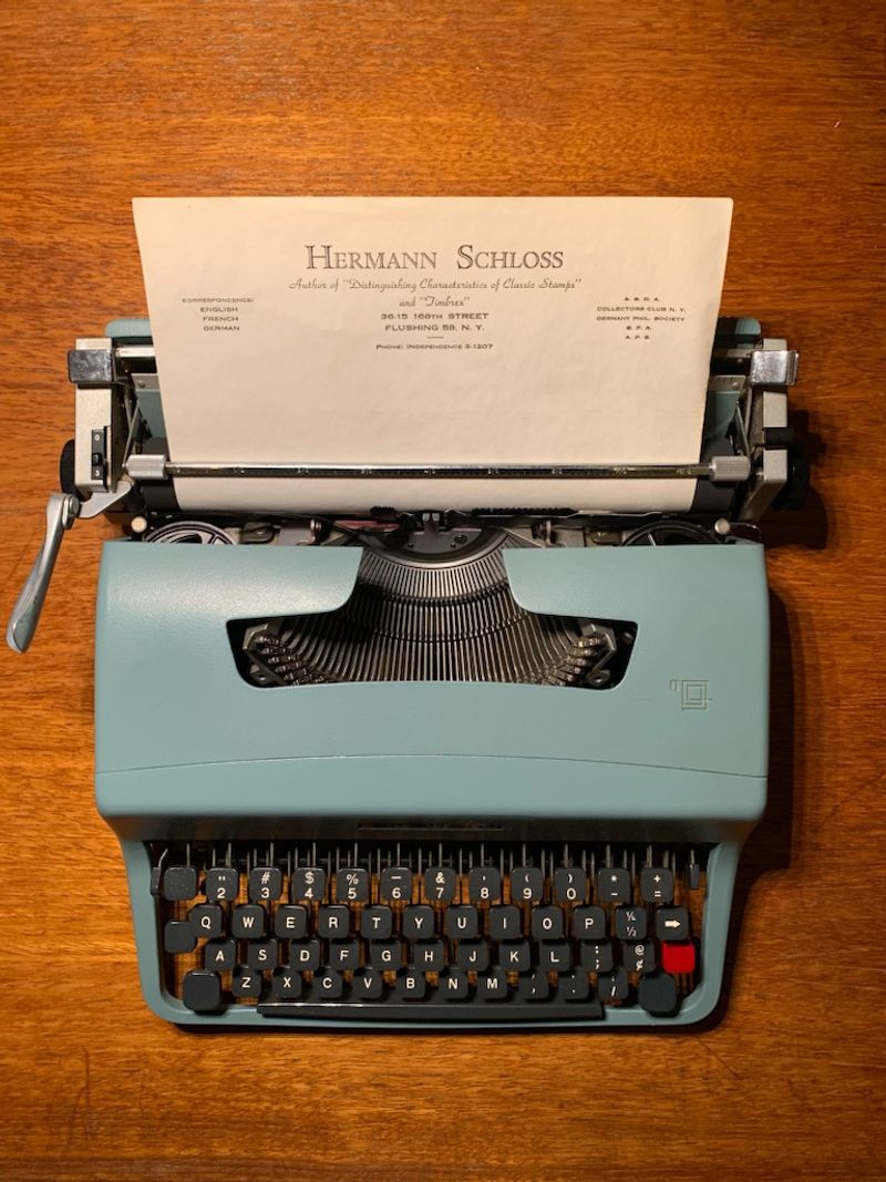 Typing on a Manual Typewriter