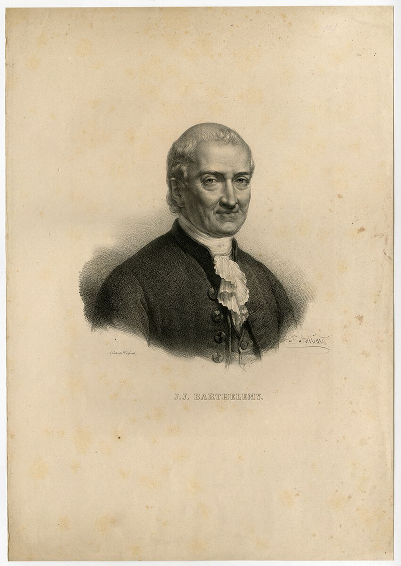 Jean-Jacques Barthélemy, French writer and numismatist, 1806