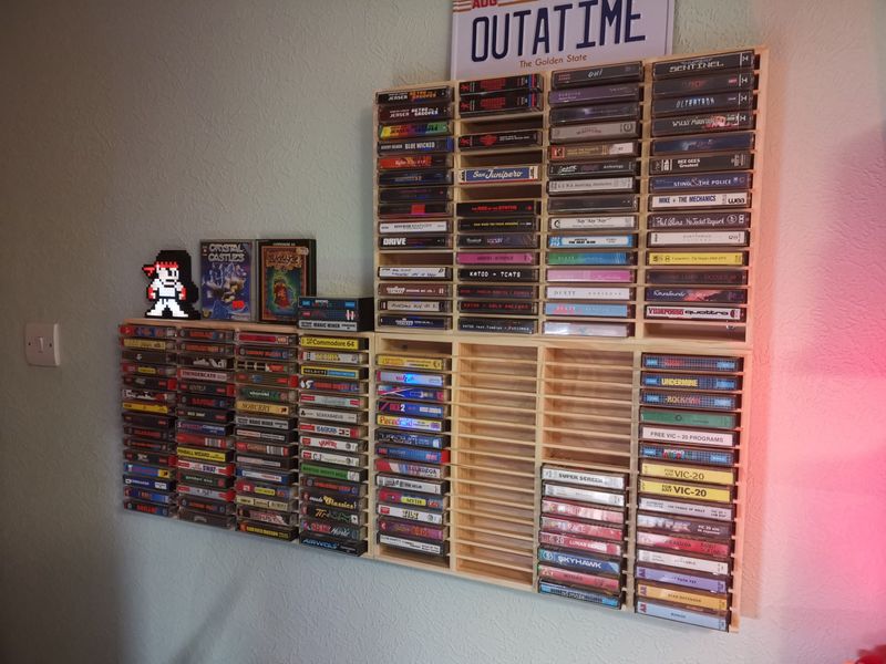 Cassette Tape Rack or Boogie Box Shelf
