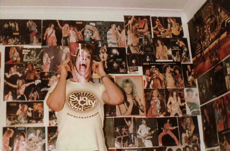 Walls Covered in Band and Movie Posters