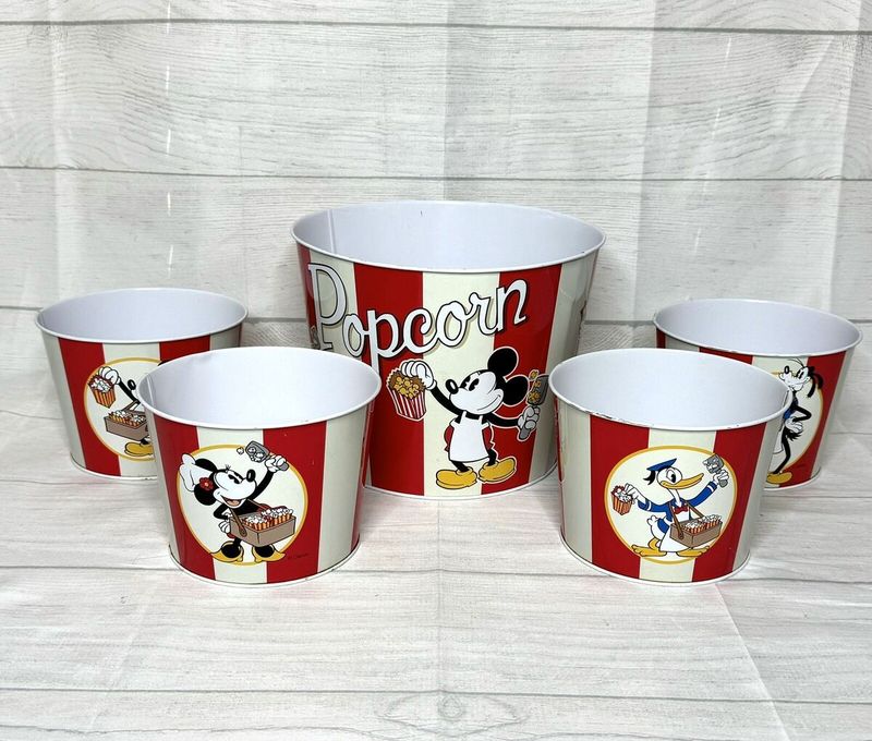 Vintage Disney Popcorn Buckets (Limited Releases)